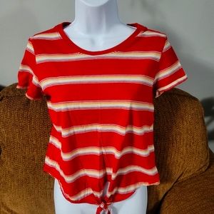 American Eagle tie front shirt